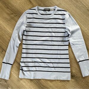 Karl Lagerfeld light blue striped long sleeve
